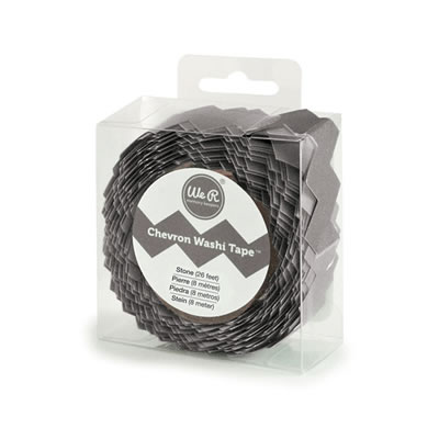 Chevron Washi Tape - Stone  PREORDER2 (sold in 3's)