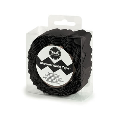 Chevron Washi Tape - Raven  PREORDER2 (sold in 3's)