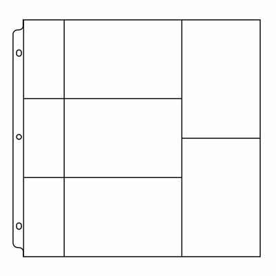 WeR Memory Keepers - 12x12 Ring Photo Sleeve 3-4x6 2-4x6 3-2x4 10/pk  (sold individually)