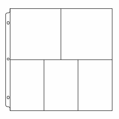 WeR Memory Keepers - 12x12 Ring Photo Sleeve 3-6x4 2-6x6 10/pk  (sold individually)