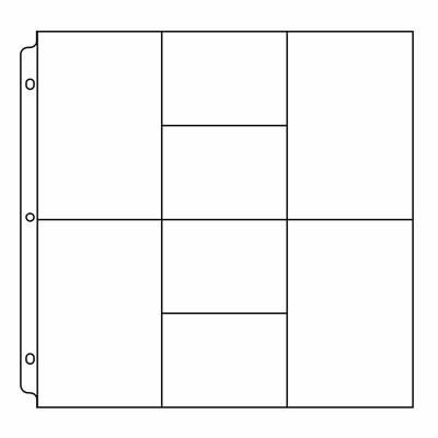 WeR Memory Keepers - 12x12 Ring Photo Sleeve 4-4x6 4-3x4 10/pk  (sold individually)