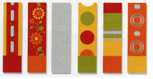 WeR Memory Keepers - PM Designer Ribbon Silver Lining  (sold in 3's)