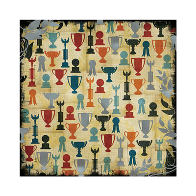 WeR Memory Keepers - MVP - Robinson 12x12 foil embossed cardstock  (pack of 5)