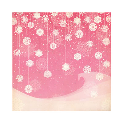WeR Memory Keepers - Merry & Bright - Wonderland 12x12 glitter emblossed cardstock  (pack of 5)