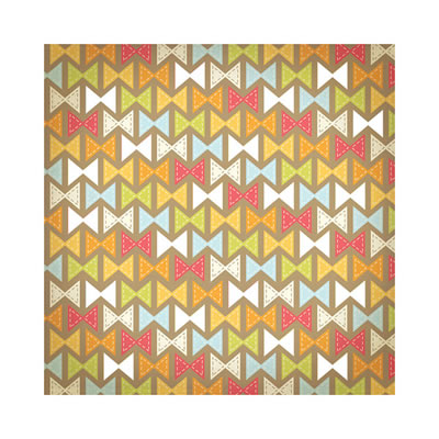 WeR Memory Keepers - Twirl - Bow Tie 12x12 die cut cardstock  (pack of 5)