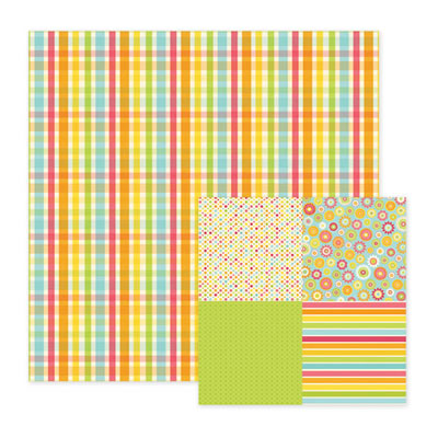 WeR Memory Keepers - Hippity Hoppity - Wicker 12x12 d/sided paper  (pack of 10)