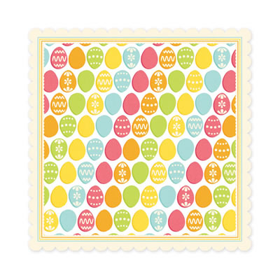 WeR Memory Keepers - Hippity Hoppity - Egg Plate 12x12 die cut paper  (pack of 5)