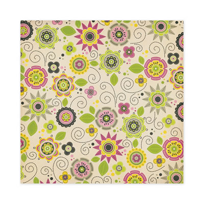 WeR Memory Keepers - Retro Glam - Penelope 12x12 d/sided paper with glitter  (pack of 5)
