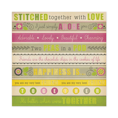 WeR Memory Keepers - Retro Glam - Marta 12x12 d/sided paper with glitter  (pack of 5)
