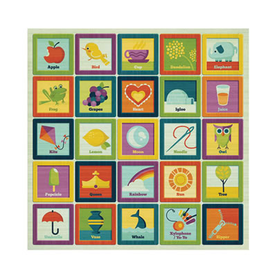 WeR Memory Keepers - Show & Tell - Alpha Blocks 12x12 glitter paper  (pack of 5)