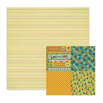WeR Memory Keepers - Show & Tell - Homework 12x12 d/sided paper  (pack of 10)