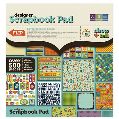 WeR Memory Keepers - Show & Tell - 12x12 Scrapbook Pad  (sold individually)
