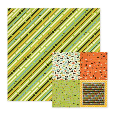 WeR Memory Keepers - Out & About - This Way or That 12x12 d/sided paper  (pack of 10)