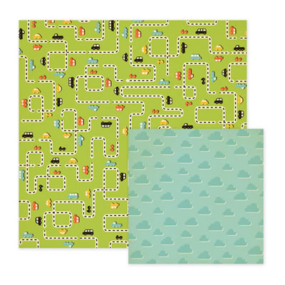 WeR Memory Keepers - Out & About - Running Errands 12x12 d/sided paper  (pack of 10)