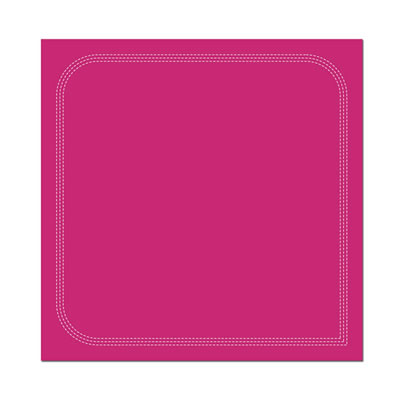 WeR Memory Keepers - Funfetti - 12x12 Sewn Cardstock - Bubble Gum  (pack of 5)
