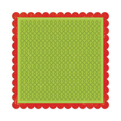 WeR Memory Keepers - White Christmas - Figgy Pudding 12x12 Die Cut paper  (pack of 5)