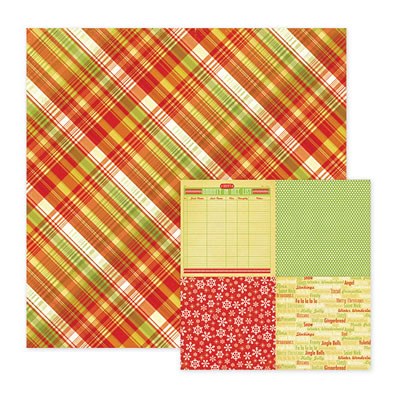 WeR Memory Keepers - White Christmas - Wrapping Paper 12x12 d/sided paper  (pack of 10)