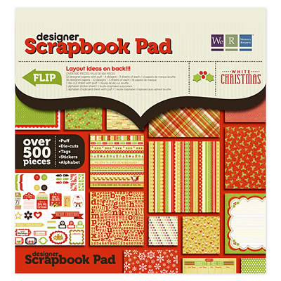 WeR Memory Keepers - White Christmas - 12x12 Scrapbook Pad  (sold individually)