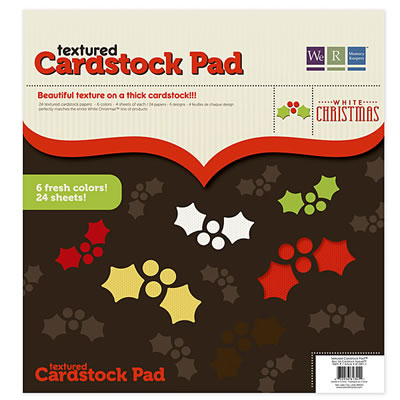 WeR Memory Keepers - White Christmas - 12x12 Textured Cardstock Pad  (sold individually)