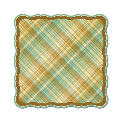 WeR Memory Keepers - Merry January - Scarf 12x12 Die Cut paper  (pack of 5)