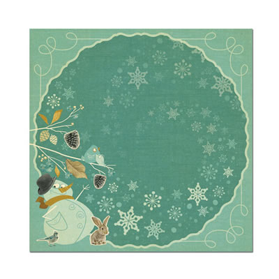WeR Memory Keepers - Merry January - Frost 12x12 Foil paper  (pack of 5)