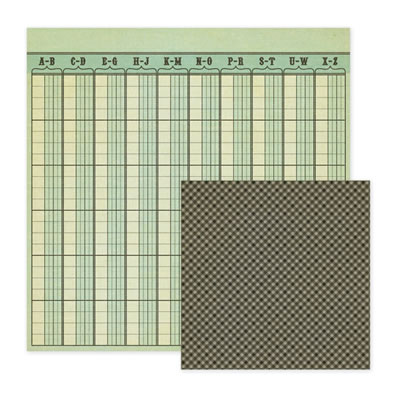 WeR Memory Keepers - Merry January - Ice 12x12 d/sided paper  (pack of 10)