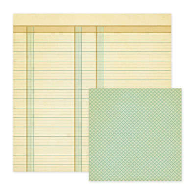 WeR Memory Keepers - Merry January - Slush 12x12 d/sided paper  (pack of 10)