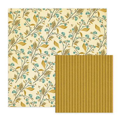 WeR Memory Keepers - Merry January - Twig 12x12 d/sided paper  (pack of 10)