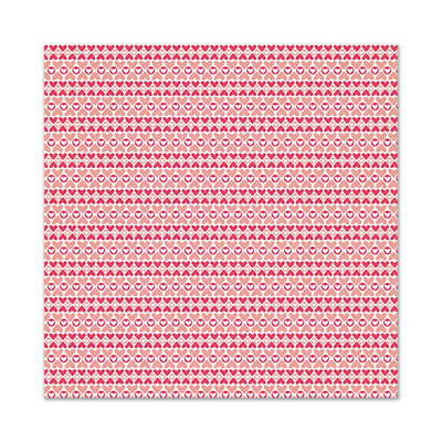WeR Memory Keepers - Be My Valentine - Affectionately Yours 12x12 Flocked Paper  (pack of 5)
