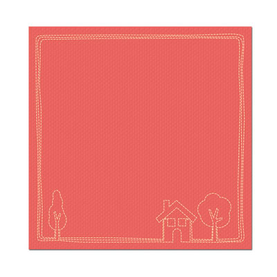 WeR Memory Keepers - Family Keepsake - 12x12 Sewn Cardstock - My Home  (pack of 5)