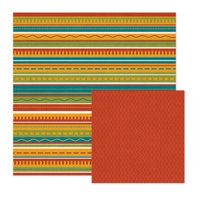 WeR Memory Keepers - Fiesta - Nuevo 12x12 d/sided paper  (pack of 10)