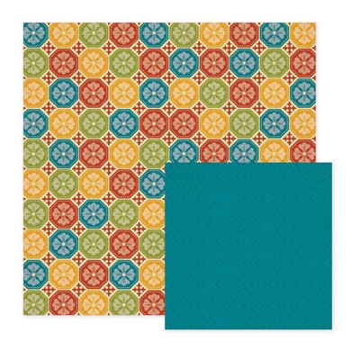 WeR Memory Keepers - Fiesta - Rica 12x12 d/sided paper  (pack of 10)