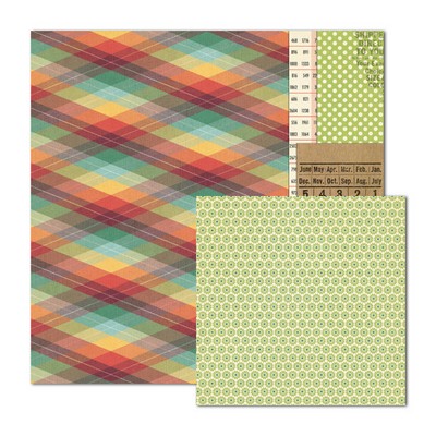 WeR Memory Keepers - Travel Light - All Aboard 12x12 d/sided paper  (pack of 10)