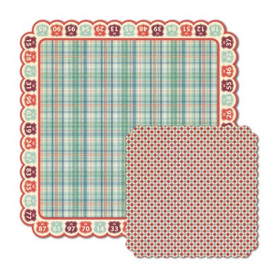 WeR Memory Keepers - Travel Light - Highway Junction 12x12 die cut paper  (pack of 5)