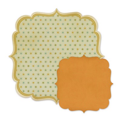 WeR Memory Keepers - Autumn Splendour - Dahlia 12x12 Die Cut Paper  (pack of 5)