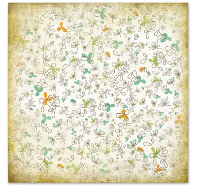 WeR Memory Keepers - Good Day Sunshine - Cindy 12x12 glitter paper  (pack of 5)