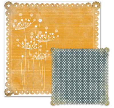 WeR Memory Keepers - Good Day Sunshine - Patricia 12x12 die-cut paper  (pack of 5)