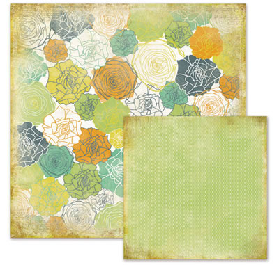 WeR Memory Keepers - Good Day Sunshine - Lisa 12x12 d/sided paper  (pack of 10)