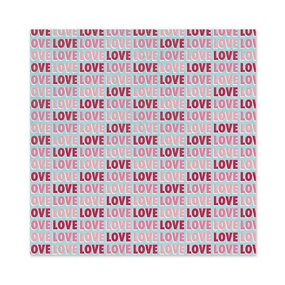 WeR Memory Keepers - Love Struck - Love 12x12 glitter paper  (pack of 5)