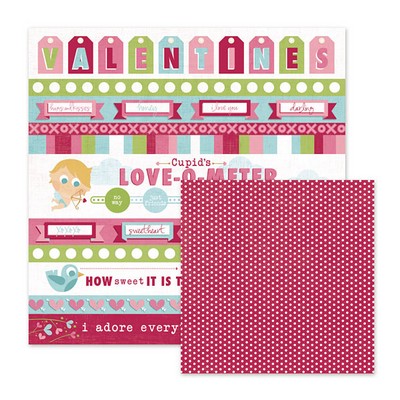 WeR Memory Keepers - Love Struck - My Valentine 12x12 d/sided paper  (pack of 10)