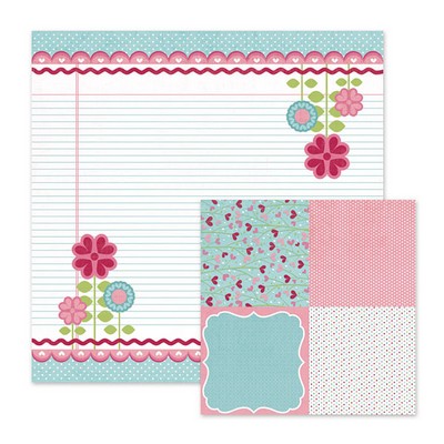 WeR Memory Keepers - Love Struck - My Love Notes 12x12 d/sided paper  (pack of 10)
