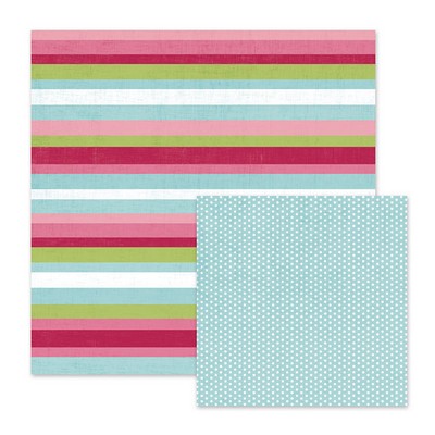 WeR Memory Keepers - Love Struck - My Love Lines 12x12 d/sided paper  (pack of 10)