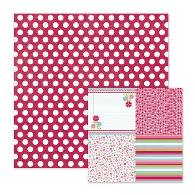 WeR Memory Keepers - Love Struck - My Smitten 12x12 d/sided paper  (pack of 10)