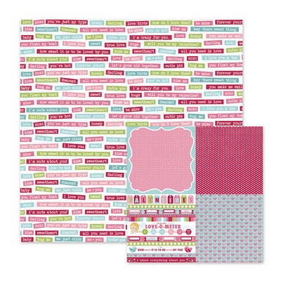 WeR Memory Keepers - Love Struck - Forever 12x12 d/sided paper  (pack of 10)