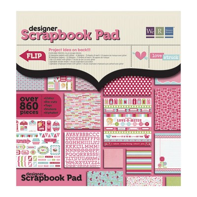 WeR Memory Keepers - Love Struck - 12x12 Designer Scrapbook Pad  (sold individually)