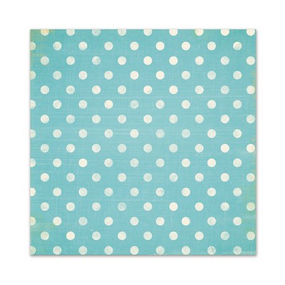WeR Memory Keepers - Cotton Tail - Polka Dots 12x12 glitter paper  (pack of 5)