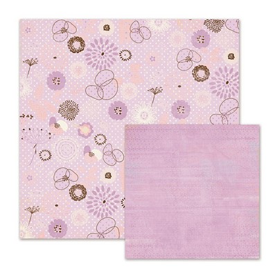 WeR Memory Keepers - Cotton Tail - Wild Flowers 12x12 d/sided paper  (pack of 10)