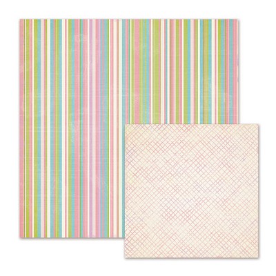WeR Memory Keepers - Cotton Tail - Easter Basket 12x12 d/sided paper  (pack of 10)