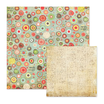 WeR Memory Keepers - Anthologie - Phraseology 12x12 d/sided paper  (pack of 10)