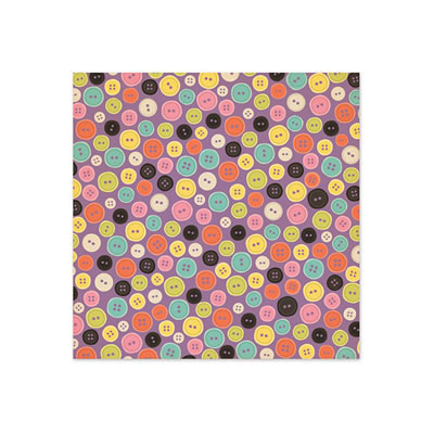 WeR Memory Keepers - Love to Craft - Buttons 12x12 glitter paper  (pack of 5)